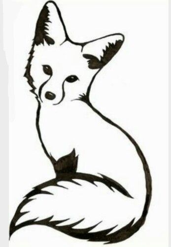 Fox Silhouette, Fox Tattoos, Fox Drawing, 얼굴 그리기, Fox Tattoo, Animal Silhouette, Fox Art, Line Drawings, Scroll Saw