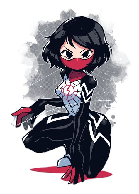 Silk Spiderman, Silk Marvel, Spiderman Art Sketch, Spiderman Artwork, Spider Girl, Marvel Spiderman Art, Spider Woman, Spiderman Art, Amazing Spiderman