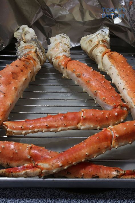 How to Steam a Frozen Cooked Alaskan King Crab Legs https://www.todaysdelight.com/how-to-steam-a-frozen-cooked-alaskan-king-crab-legs/ How To Make King Crab Legs At Home, How To Steam Crab Legs In The Oven, Crab Legs How To Cook Steam, Steamed Crabs Recipe, Steaming Crab Legs In Pot, Steamed Crab Legs Recipe In Oven, Snow Crab Legs Recipe Steamed, Best Way To Cook Crab Legs At Home, Steamed Crab Legs Recipe How To Cook