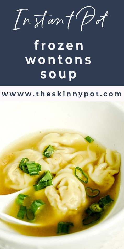 Wonton soup is a comforting and delicious dish for any time of year. If you're short on time but still craving a warm bowl of soup, this recipe using frozen wontons is just what you need. Instapot Wonton Soup, Instant Pot Wonton Soup, Frozen Wonton Soup, Easy Wonton Soup With Frozen Wontons, Wonton Soup Recipe With Frozen Wontons, Wonton Soup With Frozen Wontons, Frozen Wontons, Wonton Soup Recipe, Pantry Challenge