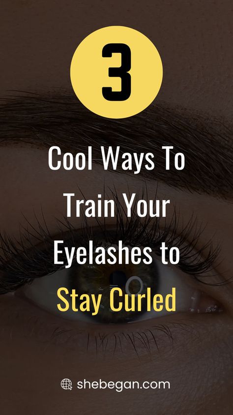 There are many different ways to train your eyelashes to stay curled. Here are some cool ways to try out. Curling Eyelashes, How Do I Get, Eyebrows, Eyelashes, Train