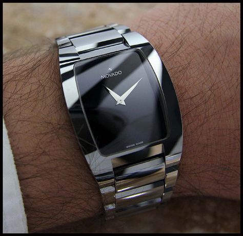 Movado Fiero - Tungten Carbide - Dress Watch Gentleman Style Accessories, Movado Watches, Movado Mens Watches, Fossil Watches For Men, Women Seeking Men, Movado Watch, Men's Vintage Watch, Wrist Wear, Vintage Watches For Men