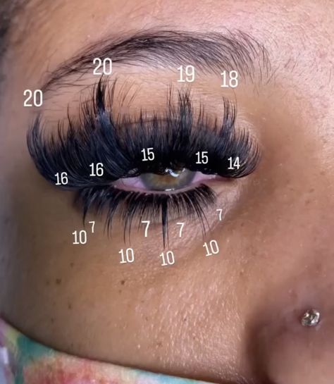 Lash Mapping Wispy, Spikey Lash Map, Lash Map Mega Volume, Mega Wispy Eyelash Extensions, Eyelash Extensions Salons, Lash Extension Training, Wispy Eyelashes, Maquillage On Fleek, Lashes Fake Eyelashes