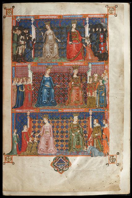 The Royal Anjou Bible Ku Leuven, Medieval Woman, Medieval Tapestry, Medieval Life, Early Middle Ages, Medieval World, Book Of Hours, Medieval Manuscript, Illuminated Letters