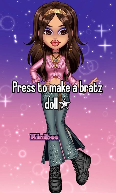 Brat Dolls Profile Pic, Make Your Own Bratz Doll, Blue Bratz Doll, Me As A Doll, Y2k Bratz Inspired Outfits, Bratz Doll Yasmin Aesthetic, Bratz Doll Fan Art, Bratz Doll Outfit Ideas, Bratz Dress Up