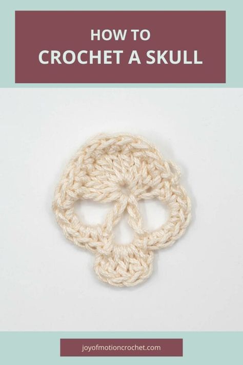 Skull Crochet Pattern How To Crochet Skull, Crochet Skull Tutorial, Crochet Skull Diagram, Skull Free Crochet Pattern, Crochet Pattern Applique, Crochet Motif Patterns Free Simple, Skull Applique Crochet Free Pattern, Crochet Halloween Earrings Free Pattern, Crochet Skull Free Pattern