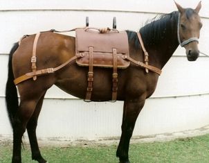 Pack harness, pack saddle, pack bags - Asterisk Horse Collars & Harness Horse Packing Equipment, Schleich Crafts, Horse Packing, Australian Saddle, Pack Saddle, Horse Camping, Pack Mule, Horses Western, Old West Town