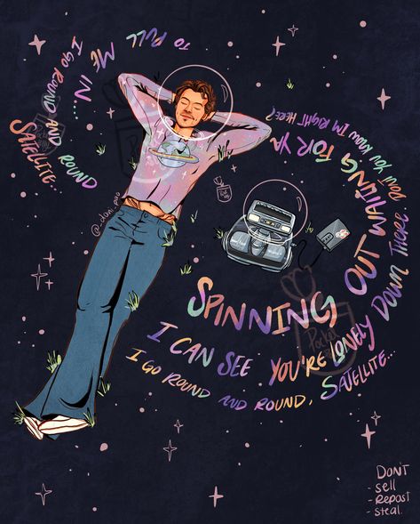 Harry Styles Satellite, One Direction Art, Harry Styles Drawing, Harry Styles Songs, Harry Styles Outfit, Harry Styles Louis Tomlinson, Harry Core, Harry Styles Cute, Harry Styles Wallpaper