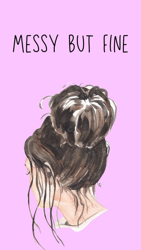 #wallpaper #woman #illustration #art #aesthetic #bun Messy Bun Quotes, Illustration Art Aesthetic, Woman Illustration Art, Messy Wallpaper, Good Quotes For Instagram, Woman Illustration, Self Quotes, Art Aesthetic, Iphone Wallpapers