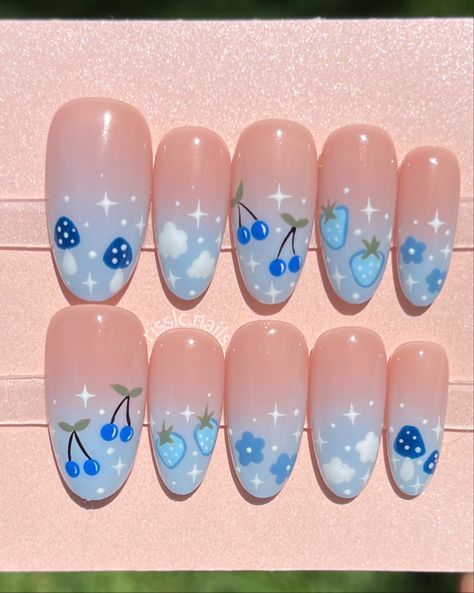 Animal Crossing Nails, Nail Aesthetics, Kids Nails, Fake Nails Designs, Cute Simple Nails, Anime Nails, Cute Acrylic Nail Designs, Baddie Tips, Pretty Gel Nails