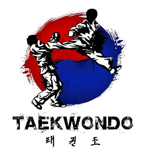 Taekwondo text, korean flag, and 2 fighters • Millions of unique designs by independent artists. Find your thing. Text Korean, Karate Training Exercises, Taekwondo Kids, Tkd Taekwondo, Martial Arts Sparring, Korean Flag, Taekwondo Training, Tae Kwon Do, Martial Arts Techniques