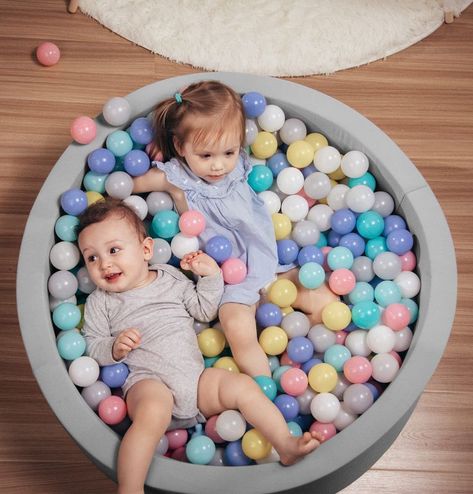 HOFISH Foam Ball Pit for Children Toddlers,Baby Playpen Ball Pool Soft Round Designed Easy to Clean or Install,Ideal Gift for Babies Infants Indoor and Outdoor Game- (Balls NOT Included) Light Grey Foam Ball Pit, Ball Pit For Toddlers, Kids Ball Pit, Baby Ball Pit, Baby Playpen, Baby Ball, Ball Pool, Indoor Fun, Ball Pit