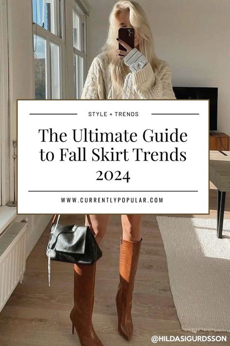 Refresh your fall wardrobe with the ultimate guide to skirt trends for 2024! From pleated minis to stylish bubbles, discover the skirts that are taking over this season. Learn how to style these trendy pieces with cozy layers, boots, and accessories to create versatile outfits that are perfect for your fall wardrobe. Don't miss out on these must-have looks! Pleated Skirt Fall Outfit, Fall Mini Skirt Outfit, Mini Skirt Fall Outfit, Skirt Outfits With Boots, Skirts And Boots, Bubble Skirts, Pleated Skirt Fall, Fall Mini Skirt, Skirt Outfit Fall