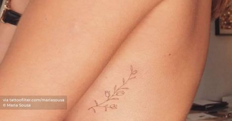 Fine line Bougainvillea tattoo on the rib. Flowers Fine Line Tattoo, Bougainvillea Tattoo, Minimalist Line Art, Nature Flowers, Little Tattoos, Fine Line Tattoos, Bougainvillea, Line Tattoos, Fine Line