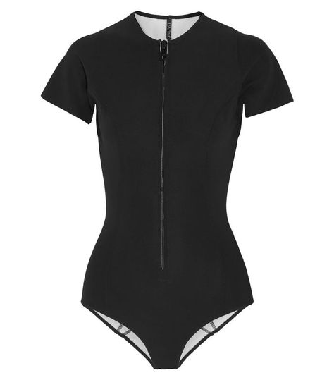 Lisa Marie Fernandez Farrah Neoprene Swimsuit Fame Clothes, Neoprene Swimwear, Neoprene Swimsuits, Surfing Swimwear, Long Sleeve Swimwear, Lisa Marie Fernandez, Swim Trends, Swimming Costume, Black Swimsuit