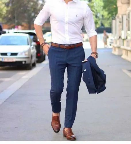 White Pants Outfit Men Formal, Casual Outfit For Men, Formal Dresses For Men, Office Man, Casual Menswear, Ideas Clothes, Pants Outfit Men, Formal Men Outfit, Office Shirt