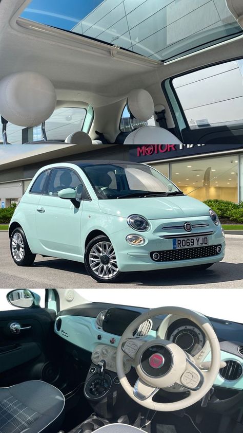 Fiat 500 Interior, Fiat 500 Lounge, Fiat 500c, New Fiat, Volkswagen Beetle Convertible, Fiat Cars, Beetle Convertible, Dual Clutch Transmission, Girly Car