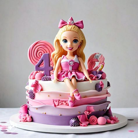 Barbie themed party dessert ideas - #BarbieCake - #BarbieThemedCake - #PinkPerfection - #CakeGoals - #BarbieParty - #SweetTreats - #CakeDecorating - #BarbieInspired - #FondantCake - #CakeArt - #BarbieFan - #CakeLove - #BarbieTheme Barbie Birthday Cakes For Kids, Barbie Doll Cake Ideas, Barbie Party Cake, Doll Theme Cake, Bailey Cake, Barbie Birthday Cakes, Barbie Cake Design, Barbie Cake Birthday, Barbie Theme Cake