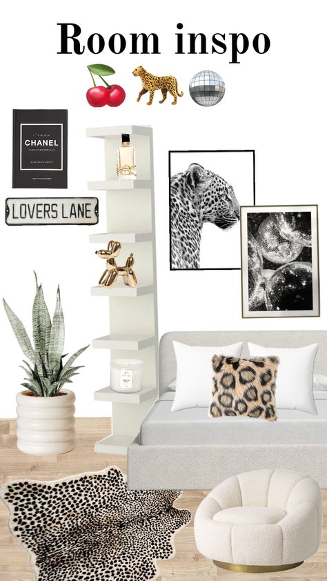 room inspo & leopard print 🐆 Cheetah Girl Room Aesthetic, Room Ideas Leopard, Lepord Print Room Aesthetic, Cheetah Room Ideas, Leopard Room Aesthetic, Cheetah Print Room Decor, Leopard Print Room Ideas, Leopard Print Room Decor, Cheetah Bedroom Ideas