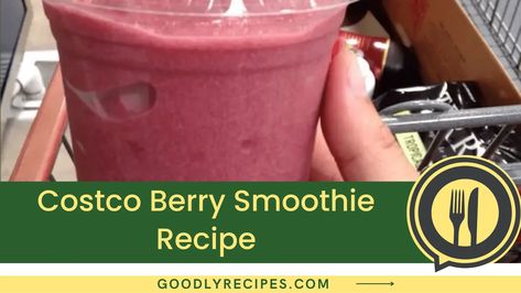 Berry Smoothie Recipe, Berry Smoothie, Recipe Steps, Smoothie Recipe, Coffee Drinks, Smoothie Recipes, Smoothie, Berry, Step By Step