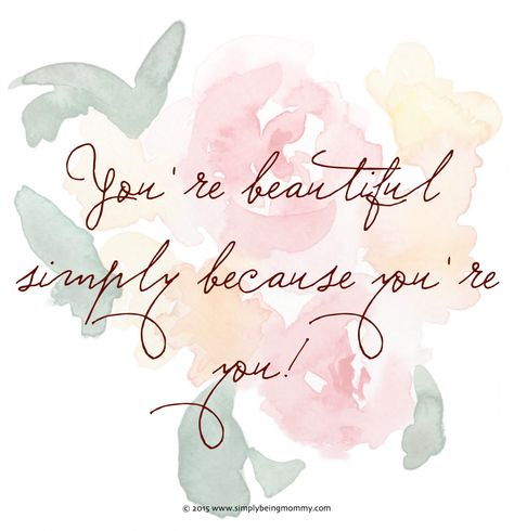 You're beautiful. You. Yes You. You are beautiful simply because you're you! Don't ever let anyone tell you otherwise. You're Beautiful Just The Way You Are, Precious Quotes You Are, You Are Beautifully And Wonderfully Made, You Are A Beautiful Soul Quotes, You’re Beautiful Quotes, You Are A Beautiful Soul, You Are Wonderful Quotes, Beautiful Inside And Out Quotes, Stay Beautiful Quotes