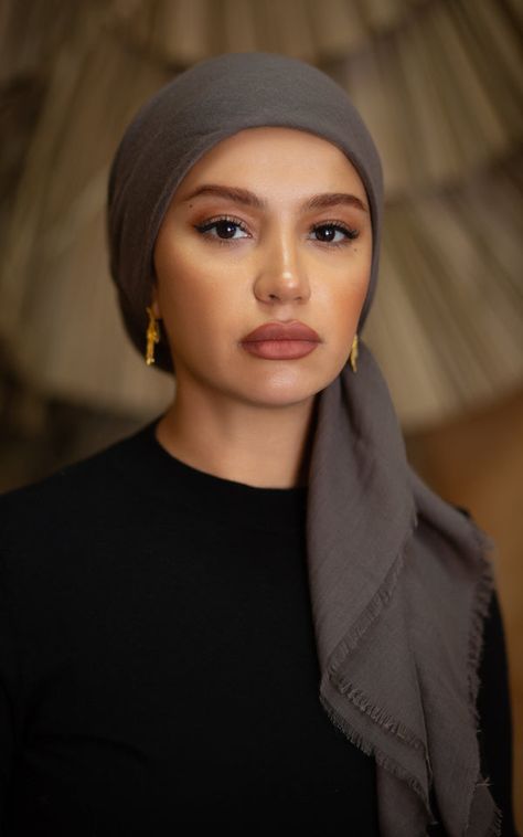 Woven Square MOCHA Turban Outfit, New Hijab Style, Hijab Turban Style, Estilo Hijab, Turban Hijab, Hijab Wedding, Hijab Style Tutorial, Head Wrap Styles, Hair Wrap Scarf