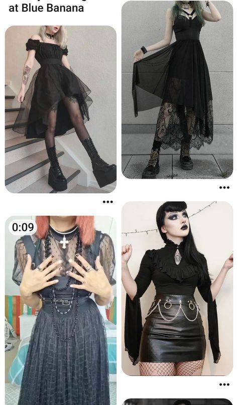 Elegant Goth Outfits, Elegant Goth, Outfits Classy, Goth Outfits