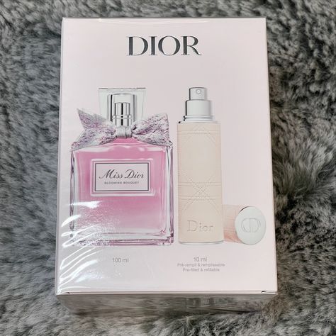 Searching for the perfect gift that’s both elegant and thoughtful? Look no further than the **Dior Miss Dior Blooming Bouquet 100ml with 10ml Travel Set**! 🌸✨ This delightful fragrance is a fresh and romantic blend of peony and Damascus rose, delicately wrapped in white musk. The 100ml bottle is perfect for everyday use, while the 10ml travel spray ensures your favorite scent is always with you on the go. It’s a wonderful gift for someone special or a treat for yourself—offering a touch of lu... Miss Dior Blooming Bouquet, Travel Set, Luxury Fragrance, Miss Dior, Favorite Scents, Gift Set, Dior, Perfect Gift, Fragrance