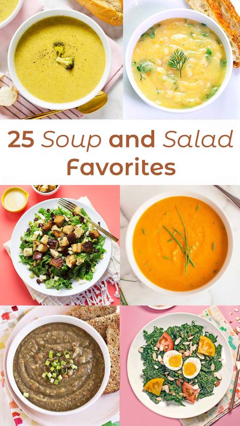 25 Soup And Salad Favorites - A Beautiful Mess Healthy Soup And Salad Combos, Soup And Salad Combo, Easy Black Bean Soup, Luncheon Menu, Salad Menu, Black Bean Soup Recipe, Elsie Larson, Comforting Soup, Fall Soup