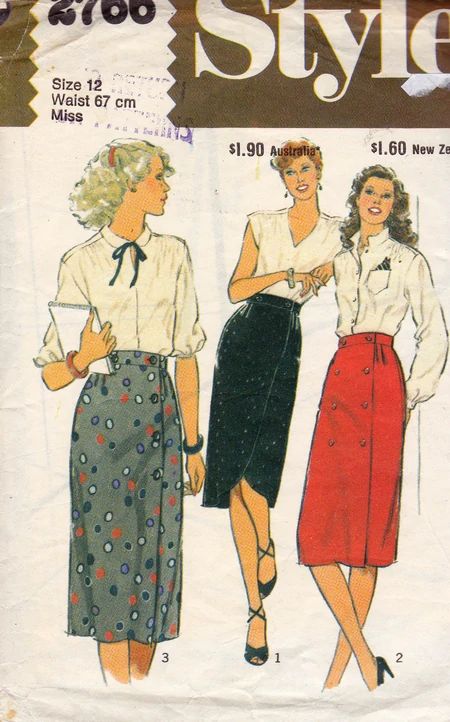 60s Vintage Fashion, Skirts Pattern, Vintage Clothes Patterns, Wrap Skirt Pattern, Vintage Vogue Patterns, Vintage Vogue Sewing Patterns, Fashion Illustration Vintage, Sewing Magazines, Wrap Skirts