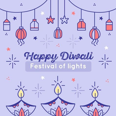 Hand drawn diwali concept Premium Vector | Premium Vector #Freepik #vector #diwali #hand #light #hand-drawn Diwali Doodle, Diwali Background, Diwali Drawing, Diwali Wallpaper, Happy Diwali Images, Diwali Images, Diwali Sale, Baby Memory Book, Diwali Celebration