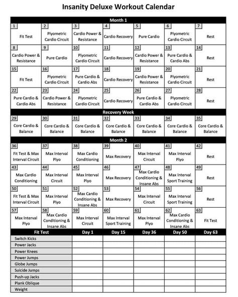 Insanity Workout Schedule PDF & Calendar Insanity Calendar, Insanity Workout Schedule, Pdf Calendar, Insanity Workout, Daily Workout Plan, Exercise Program, Workout Results, Workout Program, Schedule Design