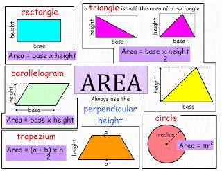 Sivsam's Blog: Area formula for grade 6-7 students Math Functions, Gcse Maths Revision, Gcse Maths, Maths Display, Area And Perimeter, Gcse Math, Year 8, Math Formulas, Math Tutor