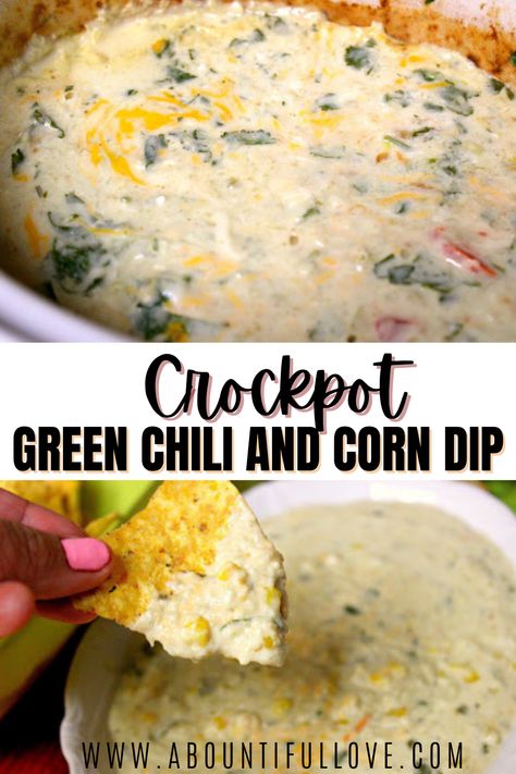 Crockpot Dip, Chili Dip Recipes, Mini Crockpot Recipes, Easy Potluck Recipes, Corn Dip Recipes, Crock Pot Dips, Spicy Dip, Stuffed Pepper Dip, Corn Dip