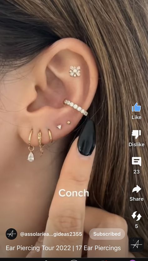 Ear Piercings Locations, All Ear Piercings Names, Piercings For Small Ears, Ear Piercings Silver, Ear Piercings Placement Chart, All Ear Piercings, Ear Piercing Names, Types Of Piercings, Ear Piercing