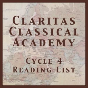 Claritas Cycle 4 Reading List | Naturally Wholistic Claritas Memory Work, Planning Cycle, Homeschool Family, Cc Cycle 3, Old Libraries, Quiet Activities, Classical Education, Classical Conversations, History For Kids