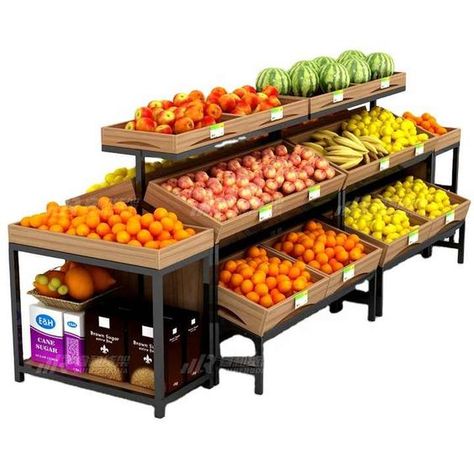 Vegetables Display, Supermarket Design Interior, Fruit And Veg Shop, Vegetable Rack, Vegetable Stand, Smoothie Fruit, Bakery Design Interior, Vegetable Shop, Grocery Store Design