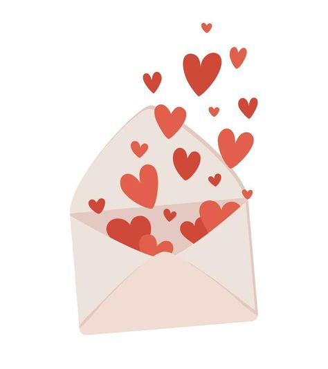 An Open Envelope with Hearts Flying Out of It. Avowal of Love. Vector Image. Vector Logo, Logo Templates, Colorful Art, Vector Images, Envelope, Vector Free, Royalty Free, Clip Art, ? Logo