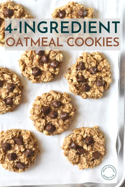 5 Ingredient Oatmeal Cookies, 4 Ingredient Healthy Peanut Butter Oatmeal Cookies, 4 Ingredient Breakfast Cookies, 4 Ingredient Banana Oatmeal Cookies, 4 Ingredient Oatmeal Cookies, Easy Oatmeal Cookies With Quick Oats 4 Ingredients, 4 Ingredient Cookies Healthy, Toddler Oatmeal Cookies, Simple Oatmeal Cookies 3 Ingredients