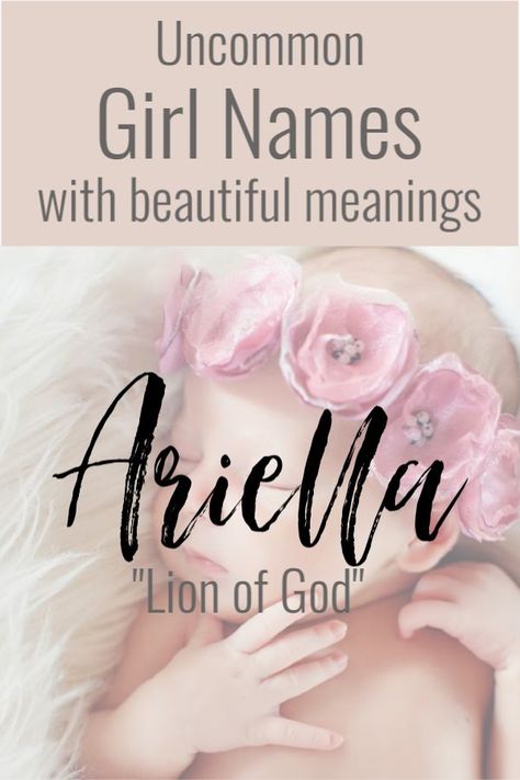 Names With Beautiful Meanings, Uncommon Girl Names, Uncommon Baby Names, Girl Names With Meaning, Beautiful Meaning, Baby Name List