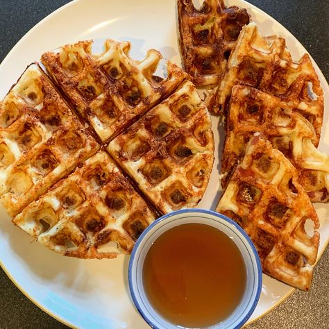 Grit Waffles, Grits Waffles, How To Cook Grits, Waffle Ingredients, Waffle Maker Recipes, Cheese Course, Belgian Waffle Maker, Bacon And Cheese, Bacon Breakfast