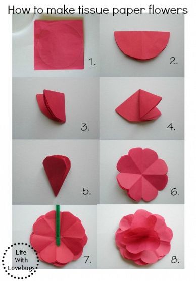 How to Make Tissue Paper Flowers Make Tissue Paper Flowers, Paper Crafts Magazine, Tissue Flowers, Diy Flores, Fleurs Diy, Paper Flower Crafts, Paper Flowers Craft, Paper Flower Wall, Tissue Paper Flowers