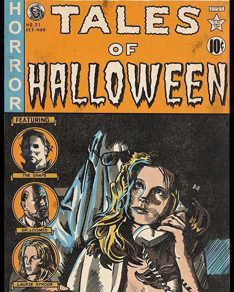 Nightmare on Film Street on Instagram: “Tales of Horror! How dope are these faux comic covers by @theaterofcreeps!? 👏🔪” Classic Horror Movies Posters, Tales Of Halloween, Vintage Films, Horror Tale, Horror Vintage, Horror Movie Icons, Horror Artwork, The Boogeyman, Horror Posters