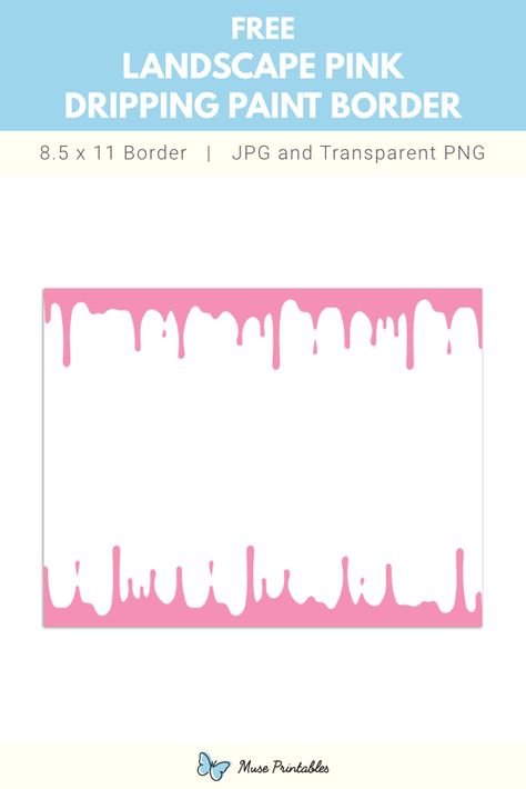 Bond Paper Design Border, Border Landscape, Printable Borders, Printable Border, Dripping Paint, Bond Paper Design, Printable Box, Bond Paper, Page Borders