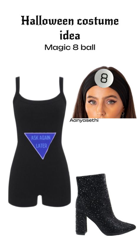 Halloween Costumes For Work, Spooky Halloween Costumes, Magic 8 Ball, Holloween Costume, Trendy Halloween Costumes, Costume Inspo, Halloween Costumes Friends, Last Minute Halloween Costumes, Group Halloween Costumes