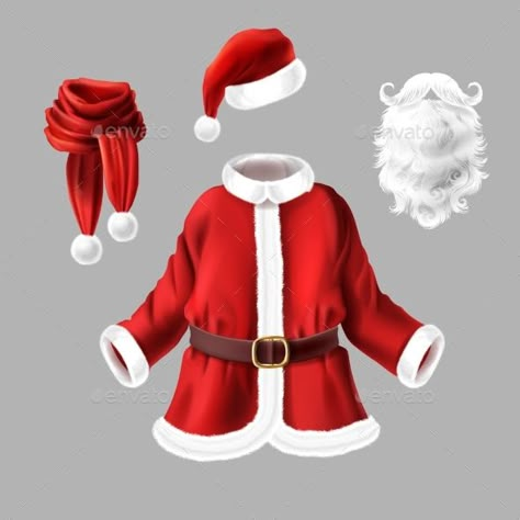 Vector Costume, Santa Claus Dress, Santa Hat Png, Kids Fancy Dress, Background Traditional, Santa Claus Costume, Hat Png, Fancy Dress Party, Kawaii Penguin