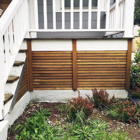 Shed Skirting Ideas, Deck Skirting Ideas, Skirting Ideas, House Skirting, Deck Skirting, Screened Porch Designs, Modern Deck, Building A Porch, Deck Designs Backyard