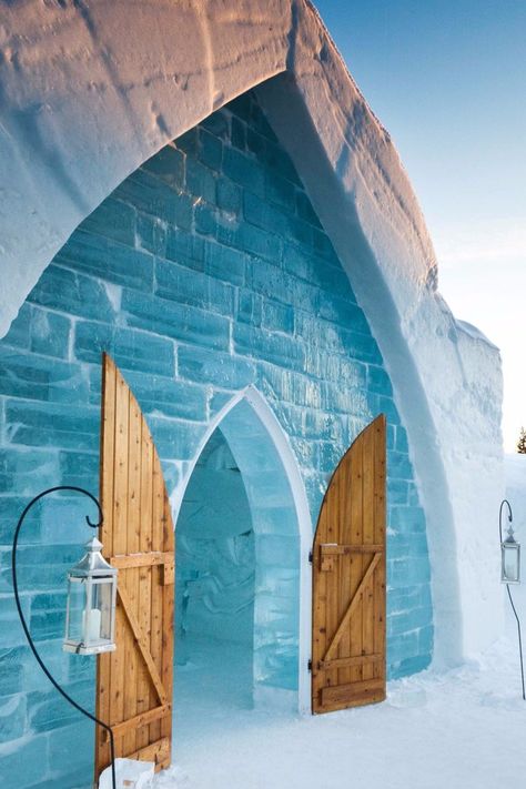 Get Cozy in These 7 Real-Life Ice and Igloo Resorts Ice Hotel Quebec, Quebec City Canada, Ice Hotel, Ice Castles, W Hotel, Winter Getaway, Unique Hotels, Quebec City, Quebec Canada