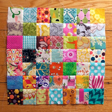 Scrap Vomit block:  I ADORE the name of this block. Charity Quilts, Quilting Crafts, Scrap Quilts, Modern Quilts, Quilt Sewing, Art Quilts, Quilt Blocks, Color Inspiration, Quilting