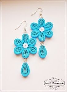 Free Quilling Patterns, Quilling Images, Quilling Jewellery, Neli Quilling, Paper Quilling Earrings, Earrings Paper, Quilled Earrings, Paper Quilling Flowers, Paper Quilling Jewelry